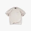 T-shirt met metalen bloklogo