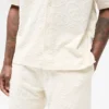 Towel shorts with all-over print