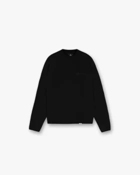 Wafel T-shirt met lange mouwen