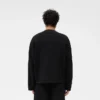 Wafel T-shirt met lange mouwen