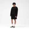 Wafel T-shirt met lange mouwen